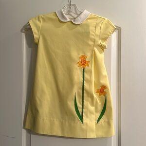 Sylvia Whyte vintage girls size 6 daffodil dress